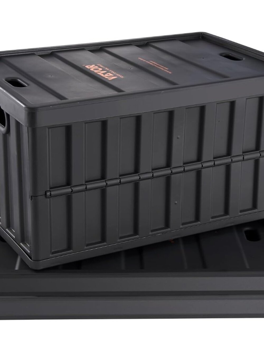 65L Collapsible Storage Bins with Lids 3 Packs, Stackable Crates